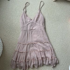 Blush mini dress